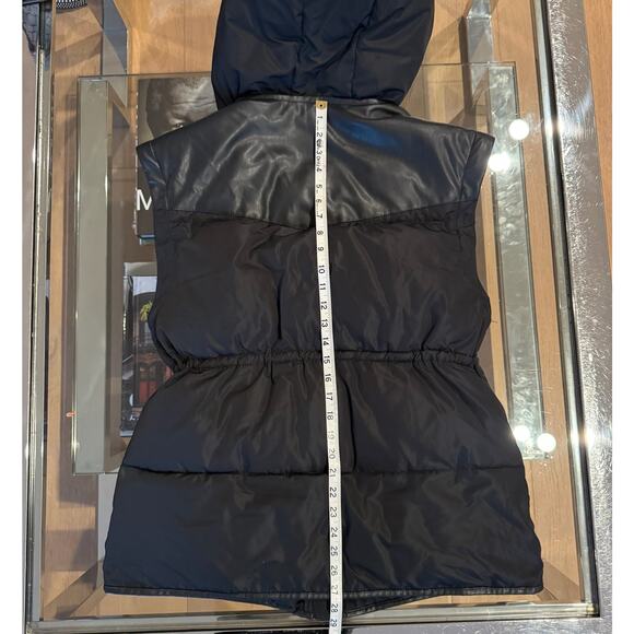 Rebecca Minkoff Puffer Coat MED Women Black Down Mia Coat Removable Hood Sleeves - Picture 14 of 14